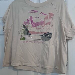 BearPaw Cream Logo Tee - Bearpaw Outdoors